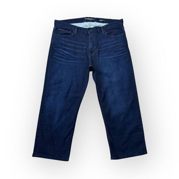 Banana Republic Jeans Men’s Size 38 Straight Fit Dark Wash Denim *Short Inseam* - Picture 1 of 7